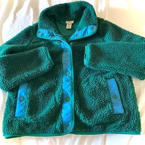 L.L. Bean Kelly Green Fleece Jacket